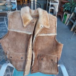 Overland Sheepskin Vest Size XXL