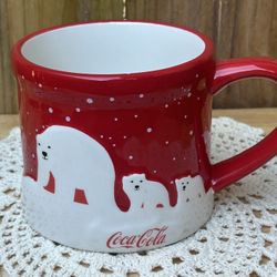 Rare!! Coca Cola Collectors! Brand new Christmas Polar Bear Coca Cola Jumbo Mug