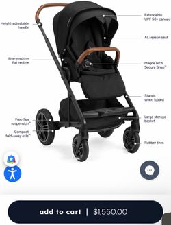 Nuna MIXX Next with Magnetic Buckle + PIPA Aire RX Travel System Bundle - Biscotti / Biscotti