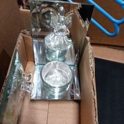 Antique Candle Holders With Mirrors