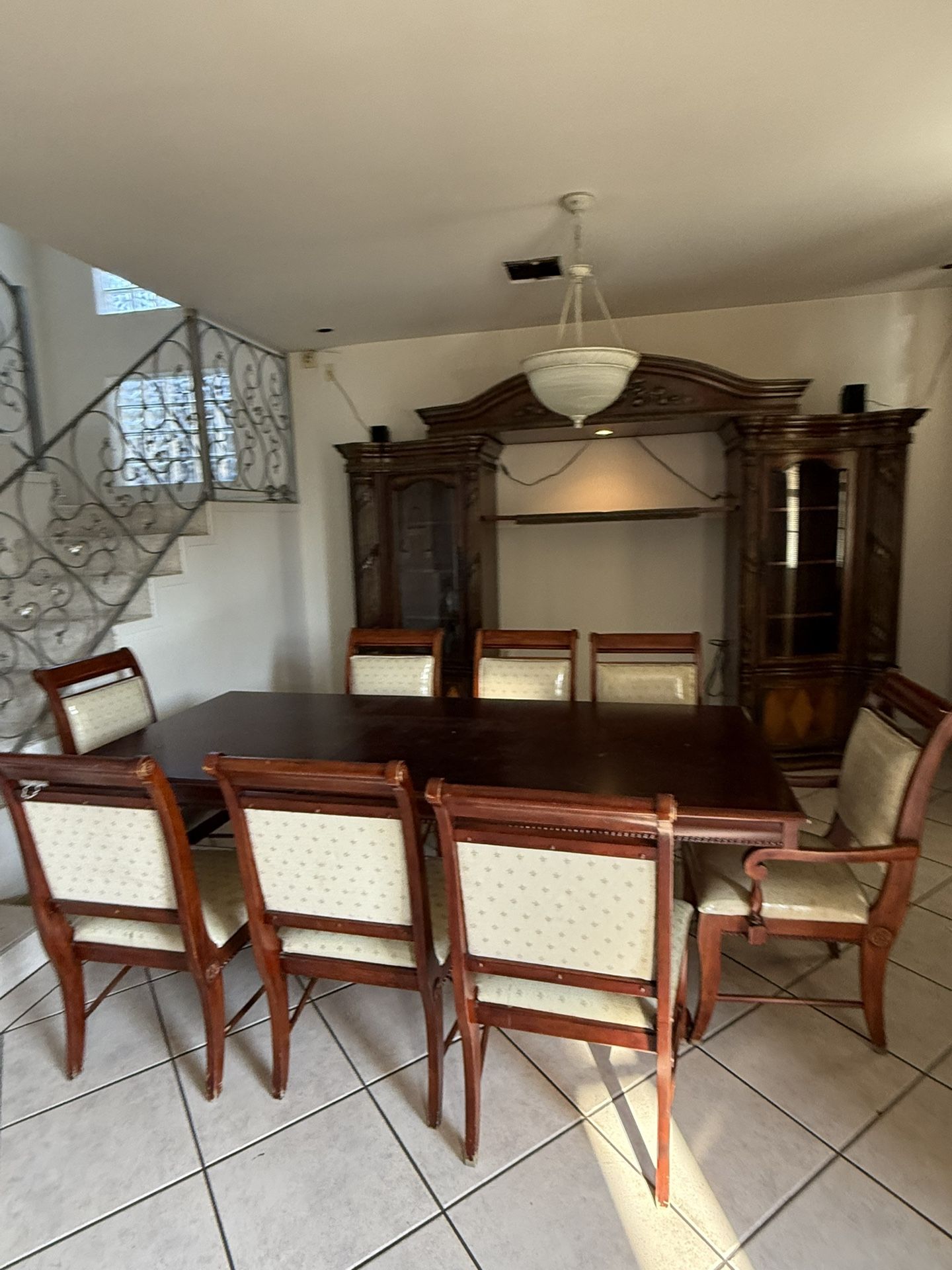 Sofa , Dining Table With 8 Chair And Console And Closet