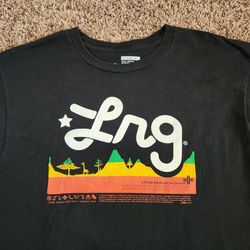 LRG Graphic T-Shirt Short Sleeve Streetwear Skate Black Tee Men’s Large