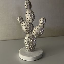 Silver Cactus Decoration