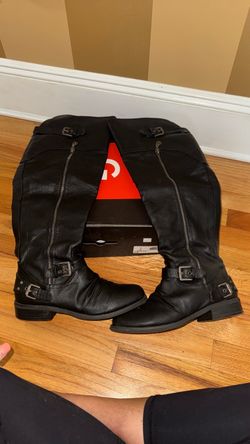 G by Guess Black Knee-High Boots Sz 9