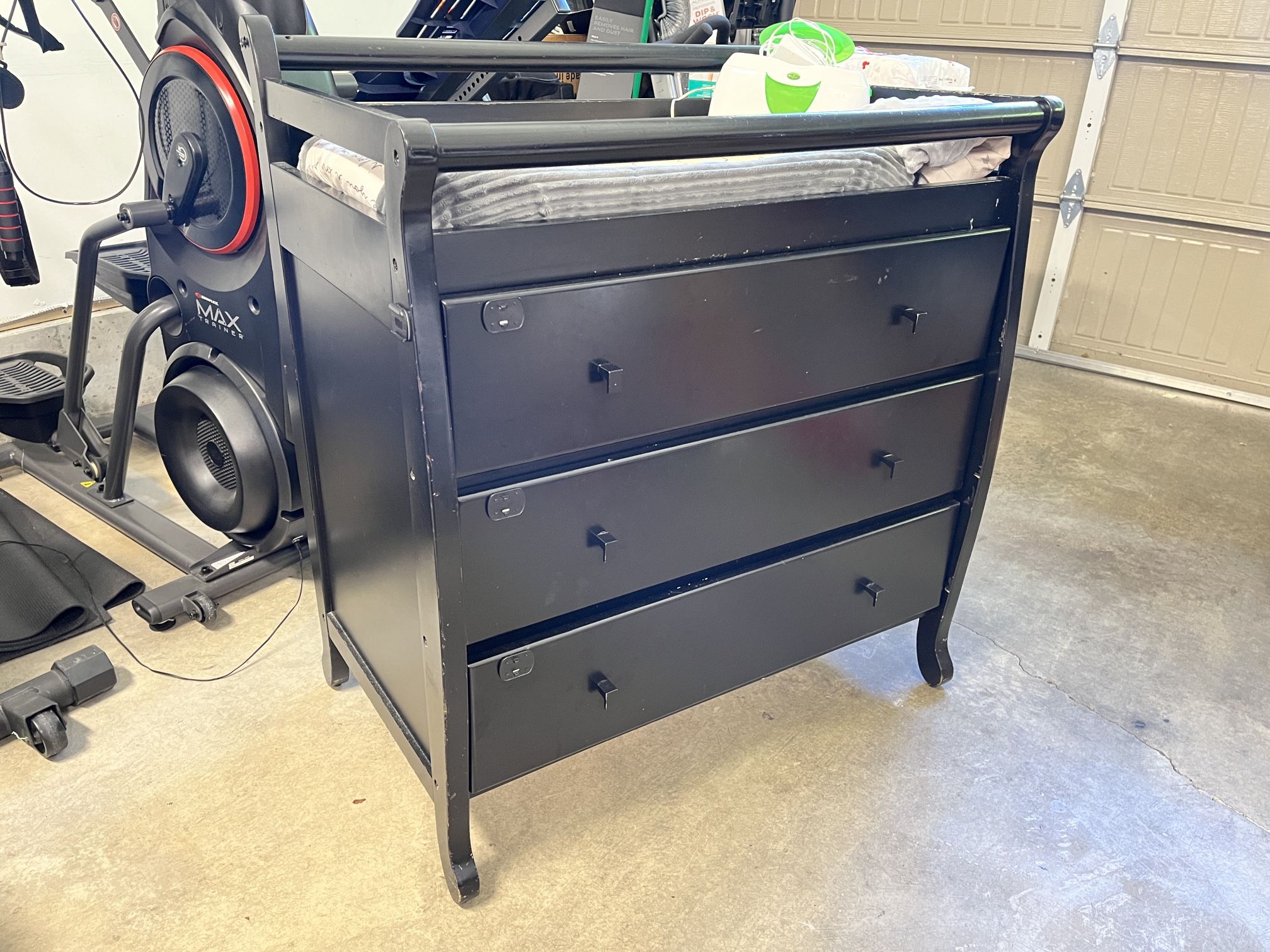 Black Changing Table, Pad And Warmer