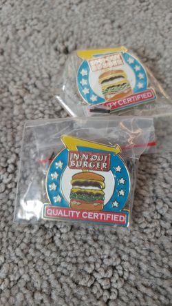 Special edition in n out burger pin