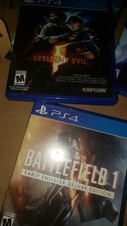 Battlefield 1 and resident evil 5