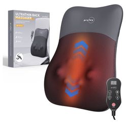 New Back Massager, Rolling Up and Down Back Massager with Heat, Massage 4D Kneading for Pain Relief
