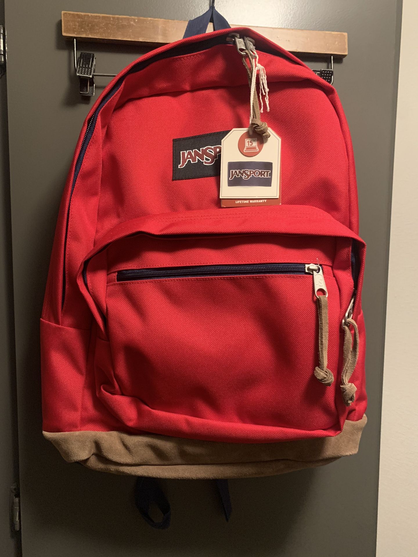 BRAND NEW JanSport Right Pack Backpack COLOR RED TAPE