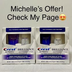 Crest 3D White Brilliance Whitening 2 Step Treatment Set