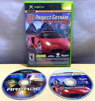 Original Classic XBOX PGR Project Gotham Racing 2 & Arcade Video Games