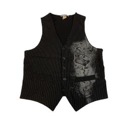 Y2K Emo Vest With Crowns