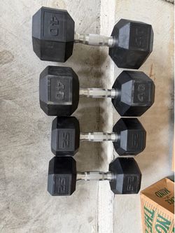 Dumbbells (2 @ 25lb and 2 @ 40lb)