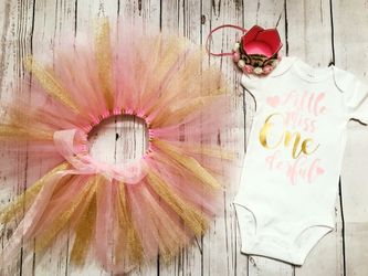 First 1st Birthday Set Little Miss ONEderful