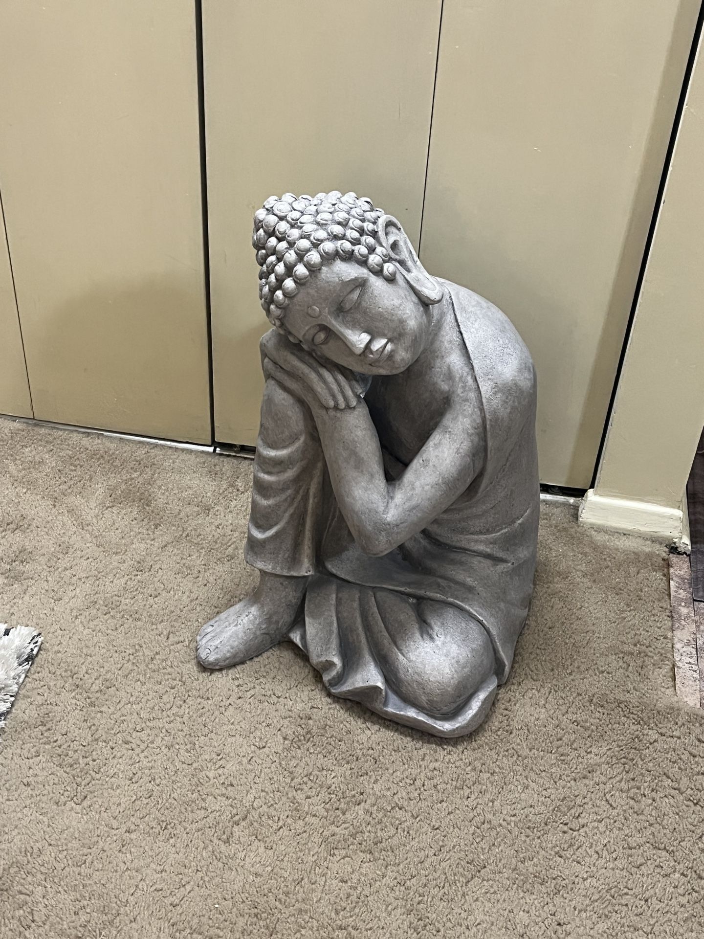 Large Heavy Buddha Statue Made Of Durable Resin Last Years For Indoor/ Outdoor Size &weight In Photo 2 Feet Tall18”w 32lbs Pickup Gaithersburg Md20877