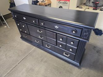 Large black dresser