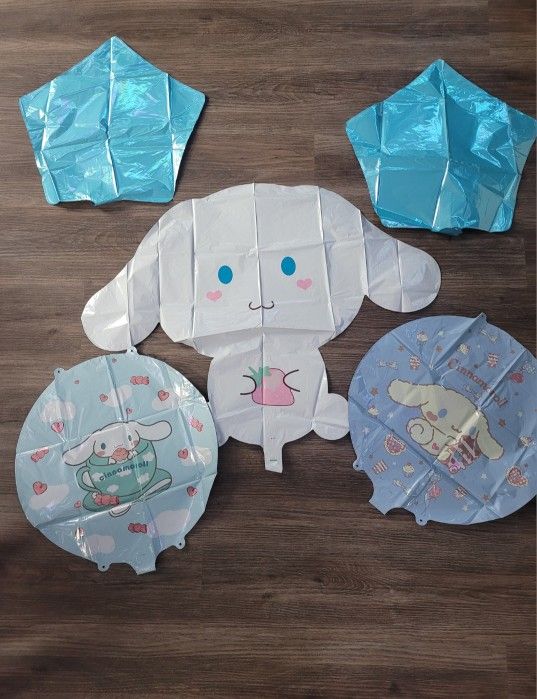 5Pcs Kawaii Sanrio Kuromi Melody Cinnamoroll Foil Balloons Set