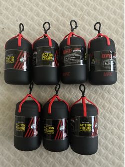 7 UFC Mini Action Figures plus set