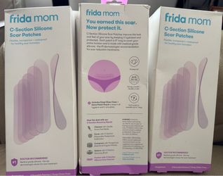 Frida Mom C-Section Silicone Scar Patches, Reusable Medical Grade Scar Treatment, Scar Gel and Cream Alternative, 6 Count