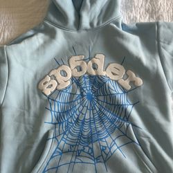 Sky Blue Sp5der Hoodie