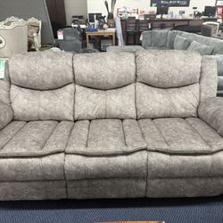 Polished Microfiber Sofa And Loveseat