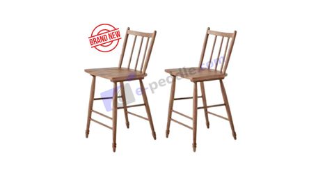 Vintage Windsor Counter Stools (Set of 2)- Aged Oak (BRAND NEW) by Hearth & Hand™ with Magnolia (50% OFF!)