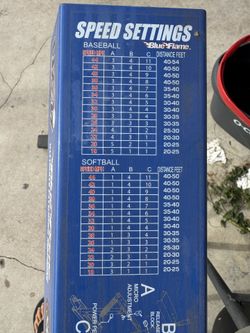 Pitching Machine Blue Flame Price Firm Cash Only