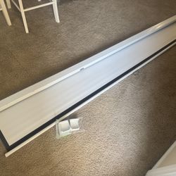 120” Manual Projector Screen – Needs Spring Repair