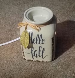 Hello Fall Scentsy Ceramic Wax Warmer