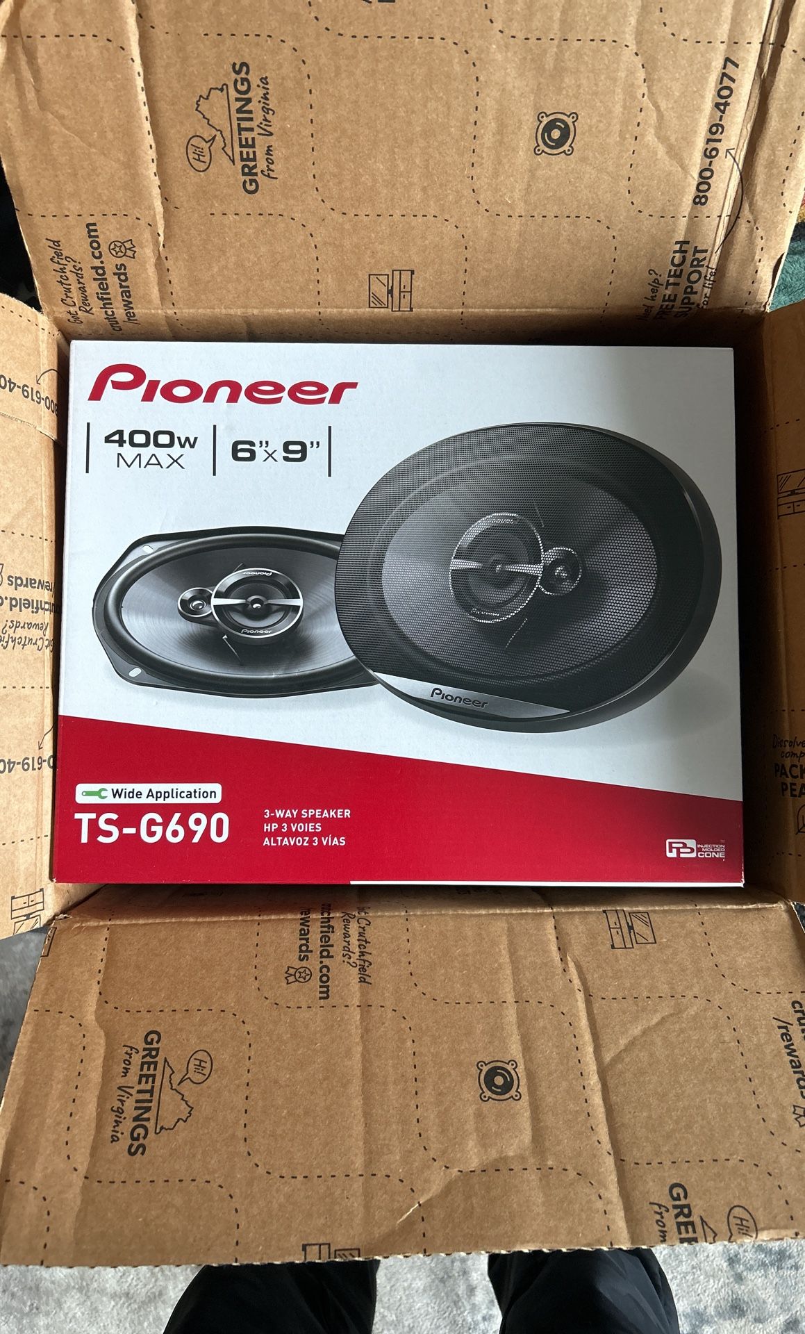 Pioneer TS-G690 3-Way Speakers