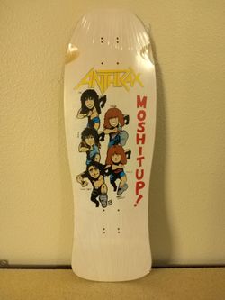 BRAND-X Anthrax MOSH IT UP! Skateboard Deck REISSUE IN SHRINK