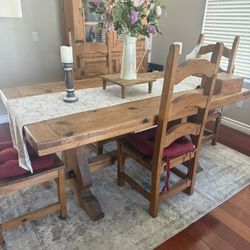 Table, Chairs, And Hutch