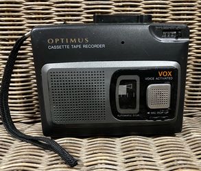 Optimus Voice-Activated Cassette Tape Recorder