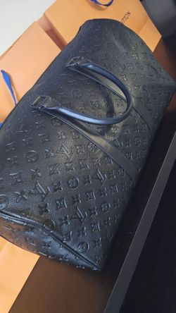Black duffle bag
