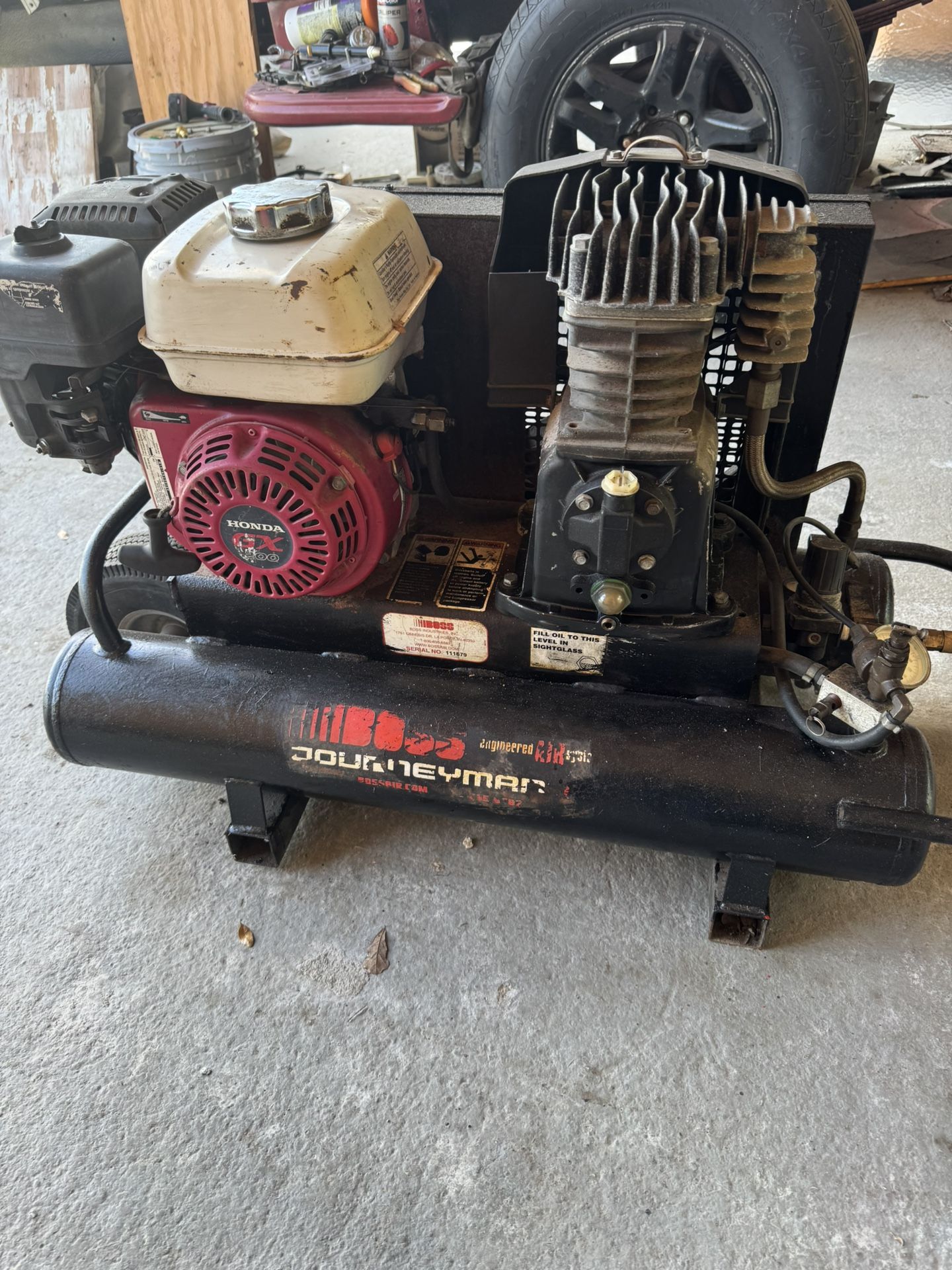 Air compressor gas