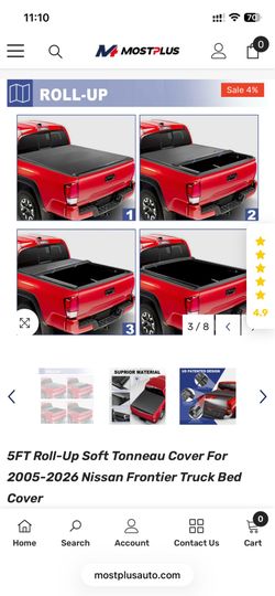 Tonneau Cover for Nissan Frontier 2005-2026