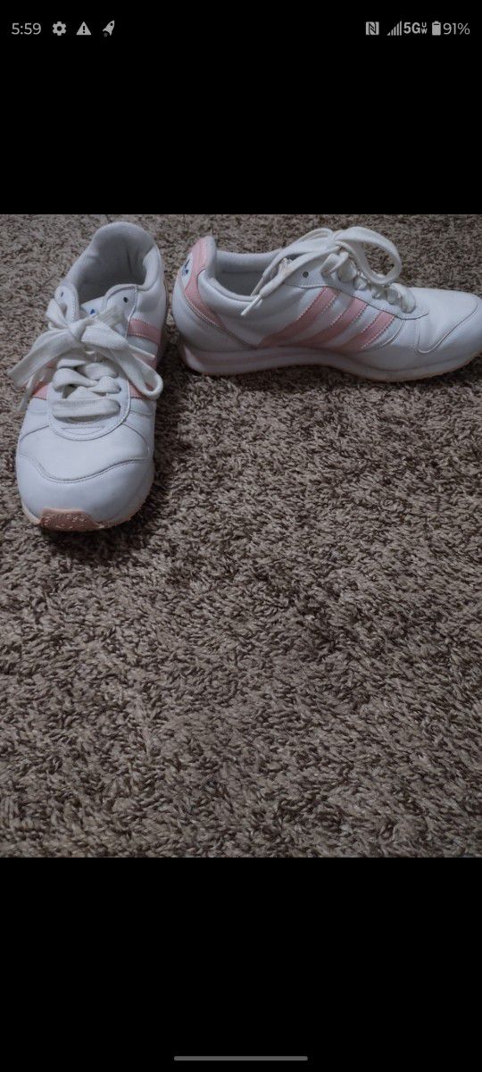 Size 10 Adidas Shoes. Fit More Like 9.5