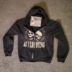Skulls Hoodie 'As I Lay Dying' Size Large