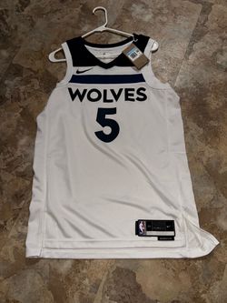 Nike Minnesota Timberwolves Anthony Edwards #5 White Swingman Association Jersey