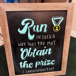 Chalkboard Erasable Size 23” High X 19” Wide In Excellent Condition Only $10!!!!