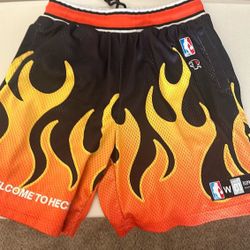 ripndip flames basketball shorts 