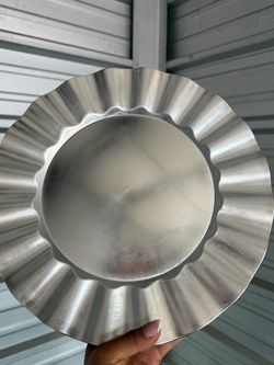 Silver charger plates