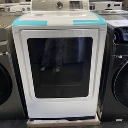 Samsung - 7.4 Cu. Ft. Electric Dryer In White