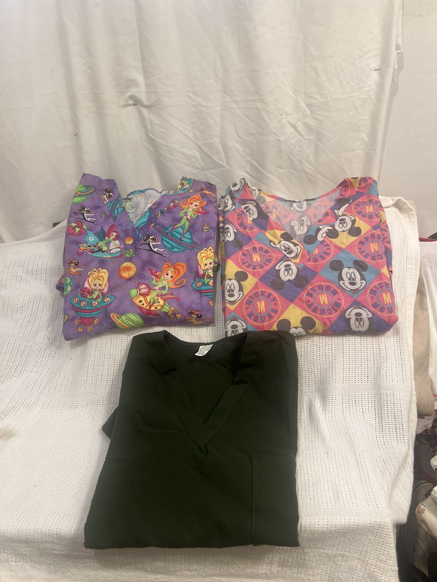 Scrubs Tops Short Sleeve Size; Small