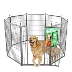 40 inch 6 panel dog play pen
