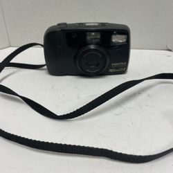 Pentax IQZoom EZY 35mm Film Camera With 38-70mm Zoom Lens Auto Focus Film Tested
