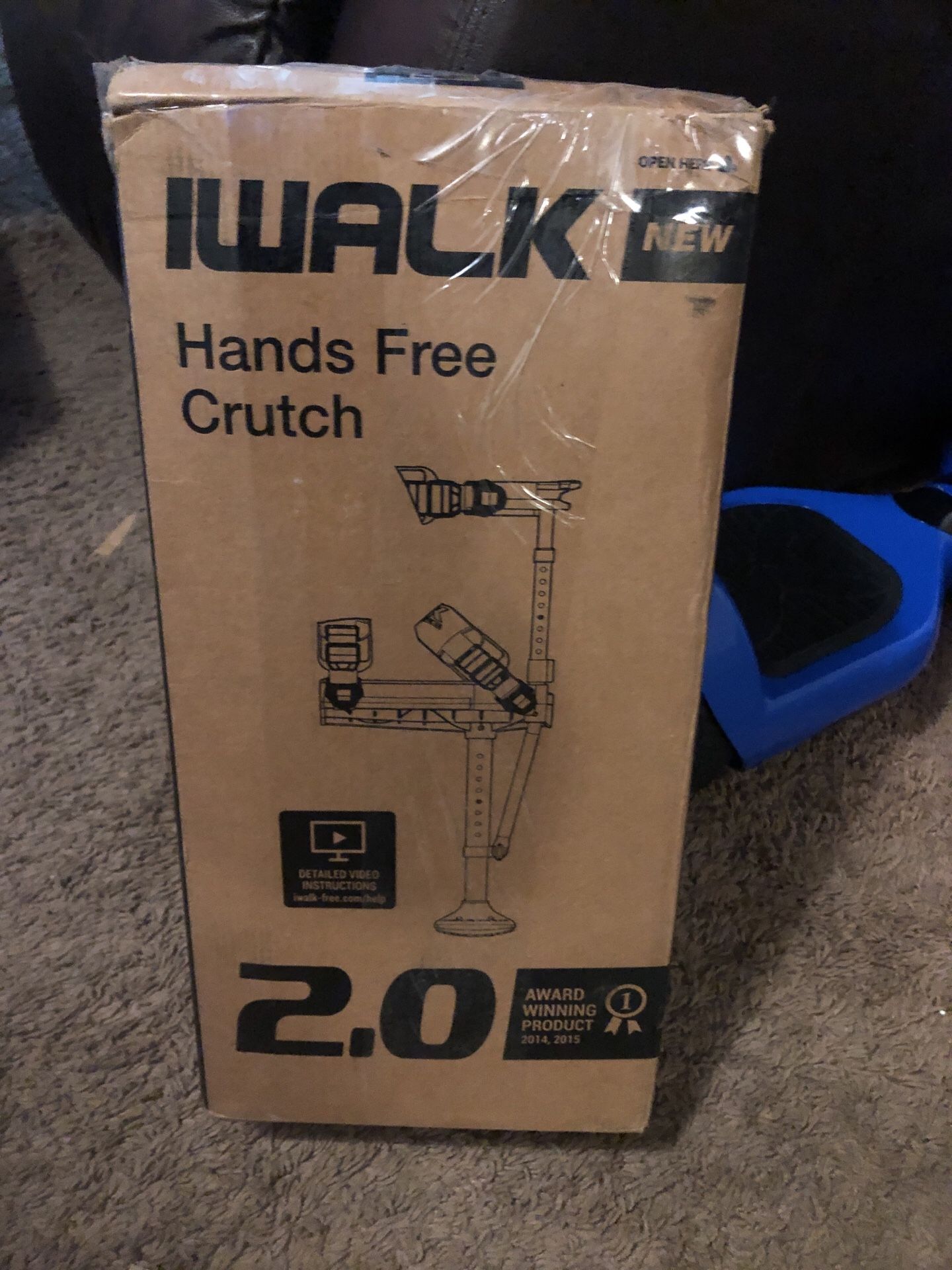 Hands free crutch