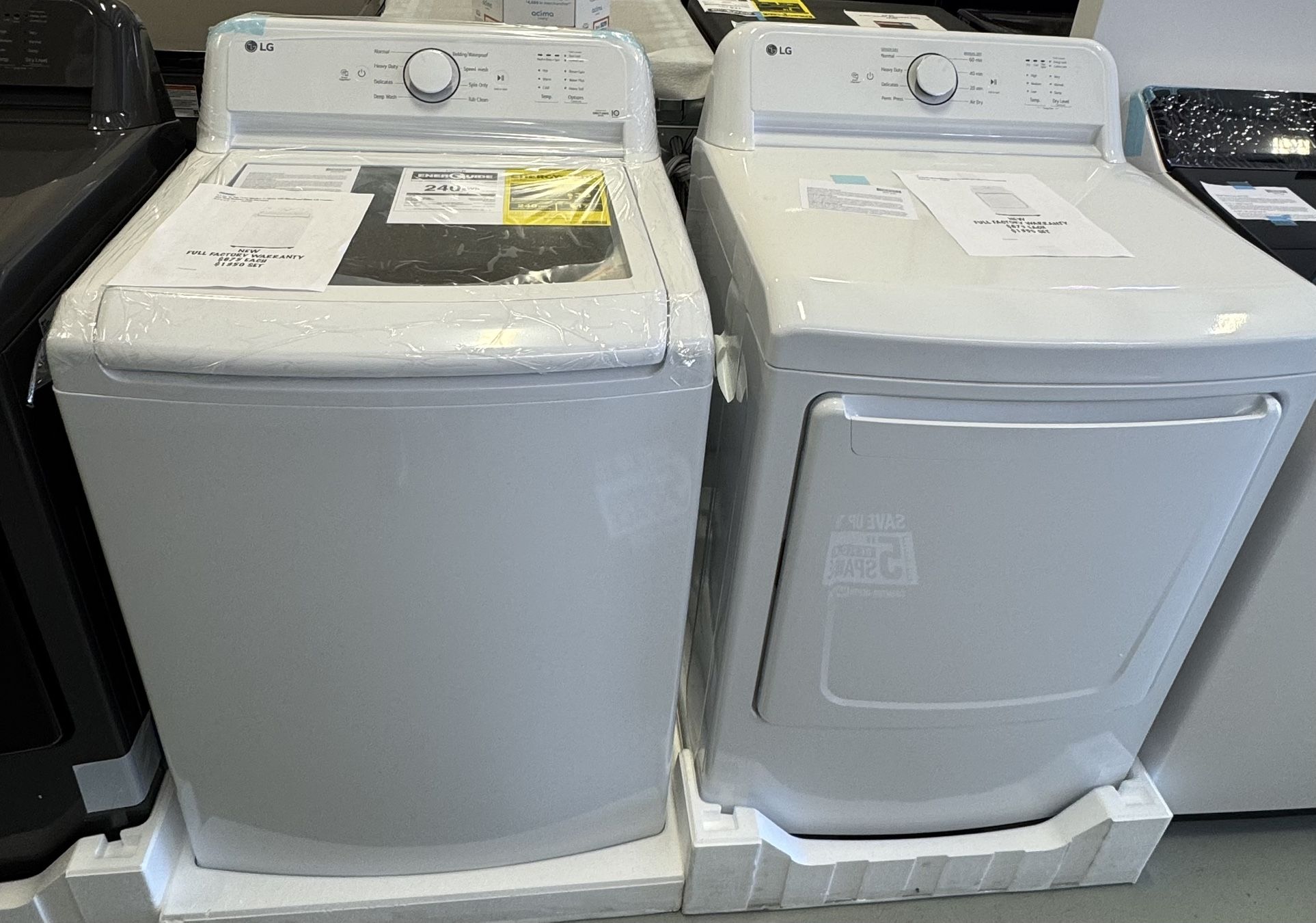 New LG Washer & Dryer Set