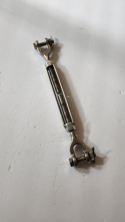 1/2 × 6 Stainless Steel Turnbuckle and Jaw 13" Closed
