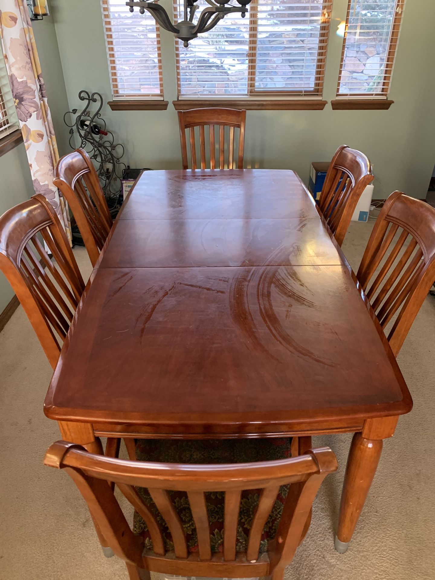 FREE Dining Table, Chairs, And China Cabinet